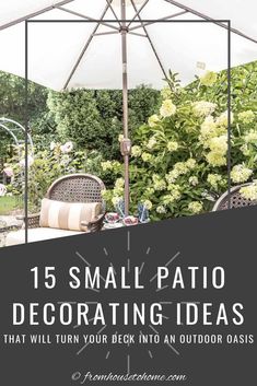 Small Patio Decorating Ideas To Transform Your Deck Into An Outdoor Oasis Small Patio Ideas On A Budget, Outdoor Deck Decorating, Summer Outdoor Decor, Small Patio Garden, Vertical Herb Garden, Decks Backyard