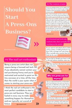 Learn if a press ons business is the right type of business for you Press On Nail Business, Business Launch Party, Unique Nail Designs, Business Launch, Nail Room, Get Rich Quick, School Nails, Unique Nails