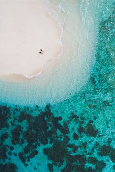 Aerial image of two people on Mackay Cay on the Great Barrier Reef off Cape Tribulation and Daintree Coral Reef Photography, Saltwater Crocodile, Aerial Photography Drone, Coral Garden, Picture Postcards, Aerial Photo