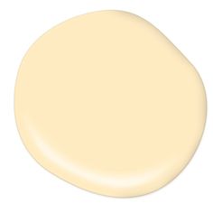 a white paint color with an oval shape on the top and bottom, it's light yellow