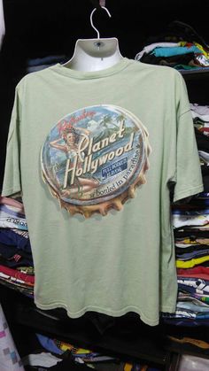 Vintage Clothing, 90's Rare, Planet Hollywood, Bottled in Paradise, Full bodied Flavour, Size XXL SIZE:- armpit to armpit : 25.5 inch back collar to shirt bottom :29 inch Size XXL Check out this tshirt! Best quality, soft, stylish and cool. I ship within 3-5 business days of receiving your order  TERMS OF SALE I want you to be satisfied with your purchase. Below are the details of my selling policy. * Payment can only be made via PayPal.  * Shipping Costs are outlined below. Please note, I am located in Malaysia and our postage may be a little more than U.S Postal rates.  * I am available most hours of the day to answer any concerns you have. We want you to be satisfied!  SHIPPING & RETURNS I will ship most orders within 3-5 business days for some reason I can't get the item within the tim Planet Hollywood, White Tee Shirts, 90s Streetwear, Graphic Tee Shirts, I Want You, Vintage Tshirts, Want You, Vintage Clothing, Cool Shirts