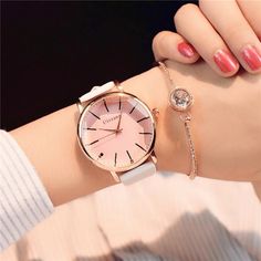 Womens 3Bar Water Resistance Quartz Watches Ladies Bracelet Watch, Swiss Army Watches, Watches Women Leather, Hand Watch, Rose Gold Watches, Girls Watches, Women Watches, Stylish Watches, Watches Women Fashion