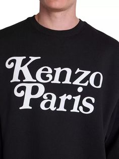 From the Kenzo x VERDY Collaboration. A classic logo print defines this cotton sweatshirt. Complete with rib-knit trim, the crewneck design offers a classic and comfortable look..Crewneck.Long sleeves.Rib-knit trim.Pulls over.100% cotton.Machine wash.Made in Portugal.SIZE & FIT.Model measurements: 6’2' tall, 40' chest, 31' waist.Model is wearing a US size Medium.From the Kenzo x VERDY Collaboration. A classic logo print defines this cotton sweatshirt. Complete with rib-knit trim, the crewneck design offers a classic and comfortable look.CrewneckLong sleevesRib-knit trimPulls over100% cottonMachine washMade in PortugalSIZE & FITModel measurements: 6’2” tall, 40” chest, 31” waistModel is wearing a US size Medium Oversized Logo Sweatshirt With Crew Neck, Oversized Crew Neck Sweater With Logo, Oversized Crew Neck Sweater With Logo Detail, Cotton Crew Neck Sweater With Logo, Classic Long Sleeve Logo Sweatshirt, Casual Sweater With Logo Lettering For Fall, Classic Crew Neck Sweatshirt With Logo Print, Crew Neck Sweater With Logo Lettering For Winter, Winter Crew Neck Sweater With Logo Lettering