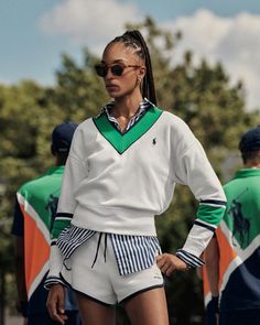 Preppy And Y2k, Peloton Inspiration, Us Open Outfit, Indira Scott, Golf Shoot, Golf Wife, Golfing Outfits, Tennis Core, Models Needed