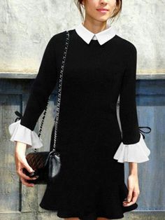 Mode Tips, Mode Chanel, Alexa Chung, Black Vintage, Looks Vintage, White Collar, Coco Chanel, Moda Fashion, Look Fashion