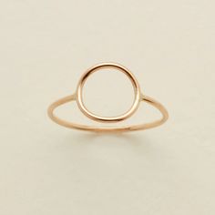 Beautifully simple birthstone ring. Handcrafted in 14k gold filled, rose gold filled, or sterling silver with a cubic zirconia stone. Made By Mary, Multiple Rings, Simple Reminders, Everyday Ring, Circle Ring, Hammered Gold, The Invisible, Necklace Sizes, Bar Necklace