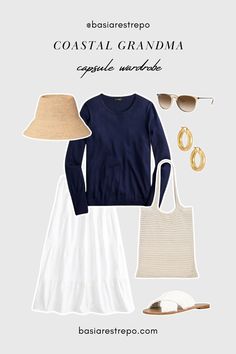 I’m helping you follow one of the hottest trends of the summer: Coastal Grandma Aesthetic. This guide will help you create the ultimate Coastal Grandma Capsule Wardrobe, though like always, I’ll be making sure it’s full of pieces you’ll wear again and again #coastalgrandma [coastal summer outfits, coastal outfits, coastal grandma, coastal grandmother outfits, coastal grandmother aesthetic] Coastal Grandma Work Outfits, Coastal Aesthetic Outfits, Coastal Summer Outfits, Summer Outfits Coastal, Coastal Grandmother Outfits, Coastal Grandma Aesthetic, Coastal Outfits, Grandma Coastal, Coastal Grandmother Aesthetic