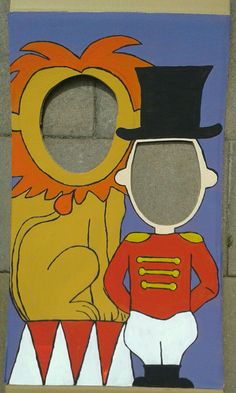 a painting of a lion and a man with a top hat