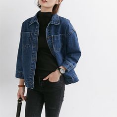 Dress Wallpaper, Outfits Quiz, Quotes Korean, 90s Outfits, Mode Ulzzang, Kim Wilde, Dark Denim Jacket, Wallpaper Fashion, Frock Fashion