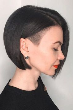 Medium Hair With Side Shave, Short Hair With Shaved Undercut, Undercut Women Medium, Shoulder Length Undercut Hairstyles, Short Hairstyle Women Undercut Thick Hair, Undercut Medium Length Hair, Sidecut Bob, Undercuts For Women, Bob Undercut