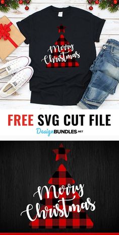 three christmas svg cut files for t - shirts