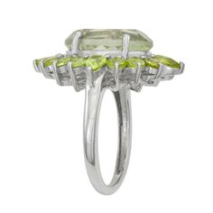 Make your outfit shine with this stunning Jewelexcess genuine green amethyst and peridot ring.Click on this JEWELRY & WATCHES GUIDE to learn about fit, styles, materials and more! Width: 24.40 mm Metal: sterling silver Plating: sterling silver Finish: polished Nickel freeSTONE DETAILS Stone type: green amethyst, peridot Total weight: 7.70 ct. Center stone weight: 3.00 ct. Center stone size: 14.00 mm x 10.00 mm Shape: oval, pear, round Setting: prong Gemstones may have been treated to enhance the Elegant Multi-stone Peridot Gemstones, Formal Peridot Gemstones For May Birthstone, Fine Jewelry Peridot Gemstones For Formal Occasions, Formal Green Amethyst Ring With Accent Stones, Elegant Green Peridot Gemstones, Green Amethyst Ring For Formal Occasions, Formal Green Amethyst Ring With Gemstone Accents, Elegant Peridot Gemstones For Anniversary, Green Amethyst Rings For Wedding