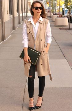 Sleeveless Blazer Outfit, Penny Pincher Fashion, Look Office, Sleeveless Blazer, Penny Pincher, Look Formal