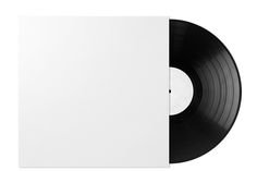 a black and white photo of an empty vinyl record