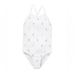 Colorful Logos Peplum New With Tags Playful White One-piece Swimwear, Multicolor Sleeveless Playwear Bodysuit, Fitted Multicolor Bodysuit For Playwear, Playful White Fitted Bodysuit, White Fitted Playful Bodysuit, Playful White Swimwear For Spring, Cute White Sleeveless Bodysuit, White Playful Bodysuit For Playwear, Playful White Summer Bodysuit