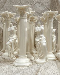 Anaïs Extraordinary Roman Column candle Venus Candle, Corinthian Columns, Aphrodite Aesthetic, Romantic Academia, Romantic Aesthetic, Roman Columns, Handcrafted Candles, European Art, Light Academia