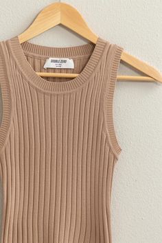 Stretchy ribbed knit top Closet Revamp, Cute Vibe, Best Friend Forever, Summer Fashions, Flannel Tops, New Best Friend, Ribbed Tank Top, Ribbed Knit Top, Graphic Tops