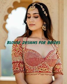 Front Blouse Designs, Choli Blouse Design, Latest Bridal Blouse Designs, Blouse Designs Catalogue, Lehenga Blouse Designs