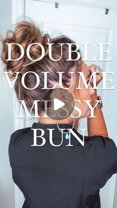 954 likes, 40 comments - blushbasics on February 24, 2024: "Double volume messy bun. Love this one! #messybun #hair #hairtutorial #easyhairstylr #mombun #momlife #momhair". Messy Bun For Short Hair, Messy Bun Updo, Cute Messy Buns, Double Volume, Easy Bun Hairstyles For Long Hair, Perfect Messy Bun, Messy Bun Tutorial