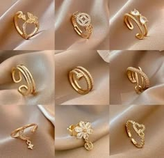 Gold Ring Vintage, Couple Ring Design, Fancy Jewellery Designs, Diamond Rings Design, Gold Rings Fashion, Earrings Design, Gold Ring Designs