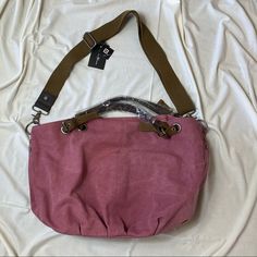 Talk About Roomy....This Tote/Bag/Purse Can Hold Everything And The Kitchen Sink. Dusty Rose Canvas Bag Has Multiple Compartments And A Zipper Pocket On The Outside. Carry It All With This Sturdy But Feminine Must Have Casual Pink Hobo Bag For Errands, Casual Pink Canvas Satchel, Prada Bucket Bag, Micheal Kors Wallet, Gucci Belt Bag, Red Satchel, Leather Trifold Wallet, Oversized Tote Bag, Oversized Tote