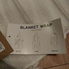 Rectangular Blanket Wrap Can Be Worn Several Different Ways. 100% Acrylic. Wear As A Scarf, Cape, Shawl, And More. Blanket Wrap Pattern, Scarf Cape, Cape Shawl, Wrap Scarf, Blanket Wrap, Gray White, Scarf Wrap, Scarf Accessory, Shawl