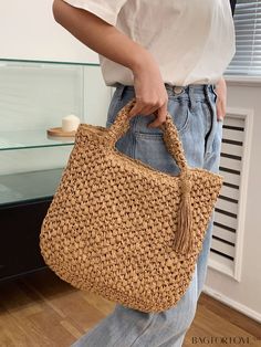 BagForLove - Tassel-Adorned Straw Bag - Chic and Stylish Product Description Color Khaki Bag Size Small Material Straw Size Chart INCH CM Bag Length Bag Width Bag Height Handle Height 11.8 inch 3.1 inch 11.8 inch 5.1 inch Bag Length Bag Width Bag Height Handle Height 30 cm 8 cm 30 cm 13 cm Details Pictures Similar Products h2 { text-align: center; } /* æ¢è¡ */ li{ white-space: normal; word-break: break-all; word-wrap: break-word; } .red-box { width: 100%; display: flex; flex-direction: row; fl Tassel Hobo Bag For Shopping, Spring Natural Bag With Tassels, Natural Bags With Tassels For Spring, Trendy Spring Bags With Tassels, Trendy Tassels Bag For Spring, Spring Beige Bag With Tassels, Everyday Straw Shoulder Bag With Tassels, Casual Straw Bag With Tassels, Casual Beach Bag With Tassels For Shopping