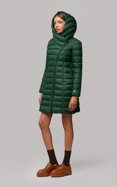 Karelle Light down jacket | Soia & Kyo US Down Winter Coats, Coat With Hood, Fitted Coat, Winter Parka, Fall Coat, Fall Jackets, Down Coat, Outerwear Coats, Puffer Coat