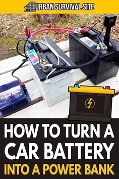 How To Turn A Car Battery Into A Power Bank Making Electricity, Off Grid Survival, Survival Skills Life Hacks, Free Energy Generator, Emergency Preparedness Kit, Off Grid Power