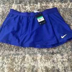 Nike Tennis Skirt New With Tags Size Girls Xl Stretch Blue Tennis Skirt With Pockets, Blue Stretch Tennis Skirt With Pockets, Blue Sports Skort With Pockets, Casual Blue Sports Skort, Casual Blue Tennis Skirt For Sports, Stretch Blue Mini Skirt With Pockets, Blue Stretch Mini Skirt With Pockets, Blue Mini Skort With Pockets, Casual Blue Skirted Shorts