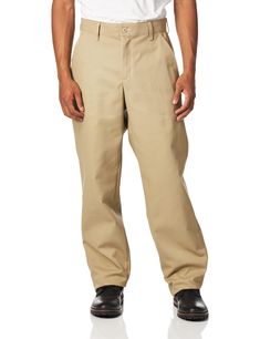 PRICES MAY VARY. Imported Heavy-duty brass ratcheting zipper, button closure closure CLASSIC COMFORT: This soft & durable cotton/poly twill pant has a wrinkle-resistant finish for minimal ironing. It features a heavy-duty hidden brass ratcheting zipper & covered buttons, 2 slack style pockets & two set-in hip pockets with button closures TRIED & TRUE DURABILITY: Our innovative Touchtex Pro Technology means a fabric with breathable comfort, strong color, and stain-resistance. With each wash, the Best Work Pants, Men's Uniforms, Clean And Press, Mens Work Pants, Work Socks, Red Kap, Safety Clothing, Twill Pants, Work Safety