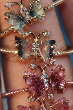 Browse our collection of magical jewelry to spice up any outfit. Shop online at BisouLovely.com! Butterfly Colors, Fairy Ring, Tiara Ring, Butterfly Fairy, Jewelry Accessories Ideas, Butterfly Ring