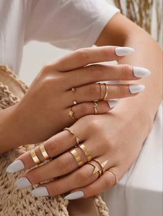 Beautiful Gold Rings, Dainty Gold Rings, Women's Jewelry And Accessories, Fashion Ring, Hand Jewelry