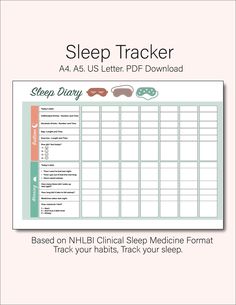 Track your sleep and improve your health with this downloadable sleep tracker! This easy-to-use tracker will help you track your sleep patterns, including your sleep duration, sleep quality, and wake times. You can also use the tracker to track your sleep goals and progress. The sleep tracker is available in PDF format and can be downloaded to your computer or mobile device. It is compatible with all major browsers and operating systems. Features: Track your sleep duration, sleep quality, and wake times Track your sleep goals and progress Compatible with all major browsers and operating systems Benefits: Improve your sleep quality Get more restful sleep Wake up feeling refreshed and energized Reduce stress levels Improve your overall health and well-being How to Use: Download the sleep tra Sleep Tracker Template Free, Sleep Tracker February, Sleep Tracker Template, Sleep Goals, Sleeping Hours, Sleep Diary, Sleep Journal, Sleep Log, Therapy Activity