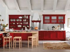 the kitchen is clean and ready to be used for cooking or dining room furniture,