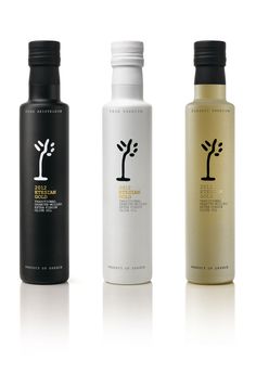 three different types of shampoos are shown in this image, one is white and the other is black