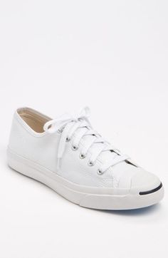 Converse 'Jack Purcell' Sneaker. A classic. Also looks good in black. Mens White Converse, White Converse Shoes, Baby Converse, Minimalist Shoes, Sneaker Men, Junior High