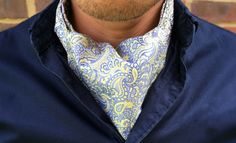 ALVAH Woven Silk Cravat  #menswear #style #ascot #tie #cravat #silkcravat #silk #daycravat #cravats #ascots #ascottie #madeinengland #madeinbritain #paisley #paisleyascot #paisleycravat #mens #fashion #dapper #welldressed #british #accessories #suitup #gentleman #chap #sartorial #formal #casual #weddingguest #wedding #weddings #weddingideas #groomswear #groom #unique #sprezzatura #white #silver #yellow #grey Evening Scarf, Suit Up, Mens Scarves, Mens Vest, Pocket Square, Men's Blazer