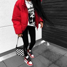 Blvckd0pe Outfit, Women's Streetwear Fashion, Jordan Outfit, Streetwear Mode