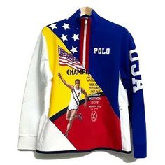 Polo Ralph Lauren Men's Half Zip Olympic Sweater 92 Stadium Chariots Track Field 749862574884 | eBay Luxury Spring Hoodie With Logo Detail, Ralph Lauren Olympics, Ralph Lauren Half Zip, Modern Preppy, Preppy Lifestyle, Track Field, Designer Style, Track And Field, Zip Sweater