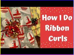 How I Do Ribbon Curls | Gift Wrap Tutorial - YouTube Curling Ribbon Ideas Gift Wrapping, Curling Ribbon Bows, Cyberpunk Hair, Invisible Hair Extensions, Package Bows, Ribbon Curls, Unicorn Hair Color, Different Types Of Curls, Wrap Tutorial