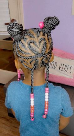 Braided Styles For Kids, Girls Protective Hairstyles, Ponytail Braids For Kids, Braid Styles For Kids, Kids Braid Styles, Kids Hairstyles Girls Black, African Hairstyles For Kids, Kid Braids