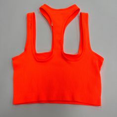 95% Nylon 5% Spandex Ribbed Tank Top Crop Top Tank Top Crop Top, Women Halter, Ribbed Tank Top, Top Crop, Halter Crop Top, Black White Pink, Ribbed Tank, Cropped Tank Top, Pink And Orange