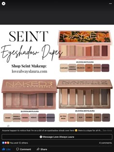 Sient Makeup, Saint Makeup, Diy Makeup Foundation, Maskara Beauty, Eyeshadow Swatches, Beauty Hacks Nails, Lip Color Makeup