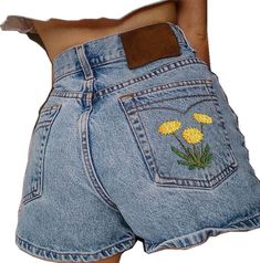 Casual Floral Embroidered Denim Shorts Embroidered Denim Shorts, Pant Length, Embroidered Denim, Gender Female, Denim Shorts, Floral, Pants, Trousers