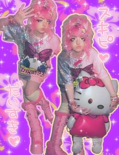 Gyaru Fashion Pink, Gyaru Fashion 90s, Gyaru Cartman, Gyaru Decora, Gyaru Colorful, Decora Fashion Aesthetic, Gyaru Fashion Subcultures, Heisei Gyaru, Decora Fashion Outfits