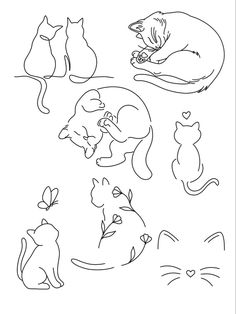 cats and kittens coloring pages