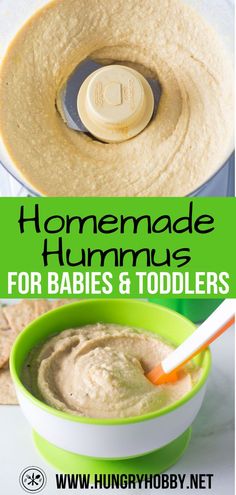 homemade hummus for babies and toddlers