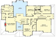 the first floor plan for this house