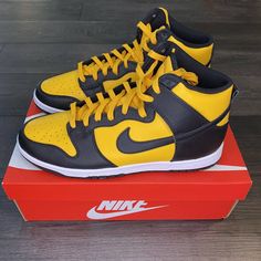 Nike Dunk High Reverse Goldenrod Dd1399-700 Size 11.5 New In Box Smoke Free Home Thank You And Stay Blessed! Yellow Sneakers With Rubber Sole For Streetwear, Mustard Lace-up Sneakers With Rubber Sole, Yellow Urban Sneakers With Gum Sole, Urban Yellow Sneakers With Gum Sole, Urban Yellow Skate Shoes With Rubber Sole, Yellow Urban Skate Shoes With Rubber Sole, Yellow Nike Sneakers With Rubber Sole, Nike Yellow Sneakers With Rubber Sole, Yellow Sporty Sneakers With Gum Sole